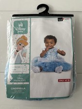 Disney Baby Princess Cinderella Halloween Costume Tutu Dress Size 12-18M