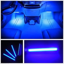 Car Led Strip Light 4pcs 36 Led Car Interior Lights Under Dash Lighting Waterpr