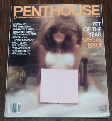 Penthouse Magazine Nov 1981 / Pet of The Year (Comes in a protective sleeve)