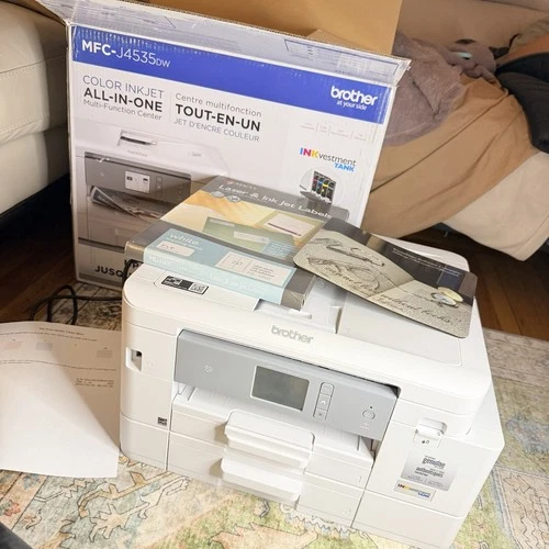 Brother MFC-J4535DW Color Inkjet Printer WIFI Smart Full Ink Low Use 890 Pages Opens in a new window or tab