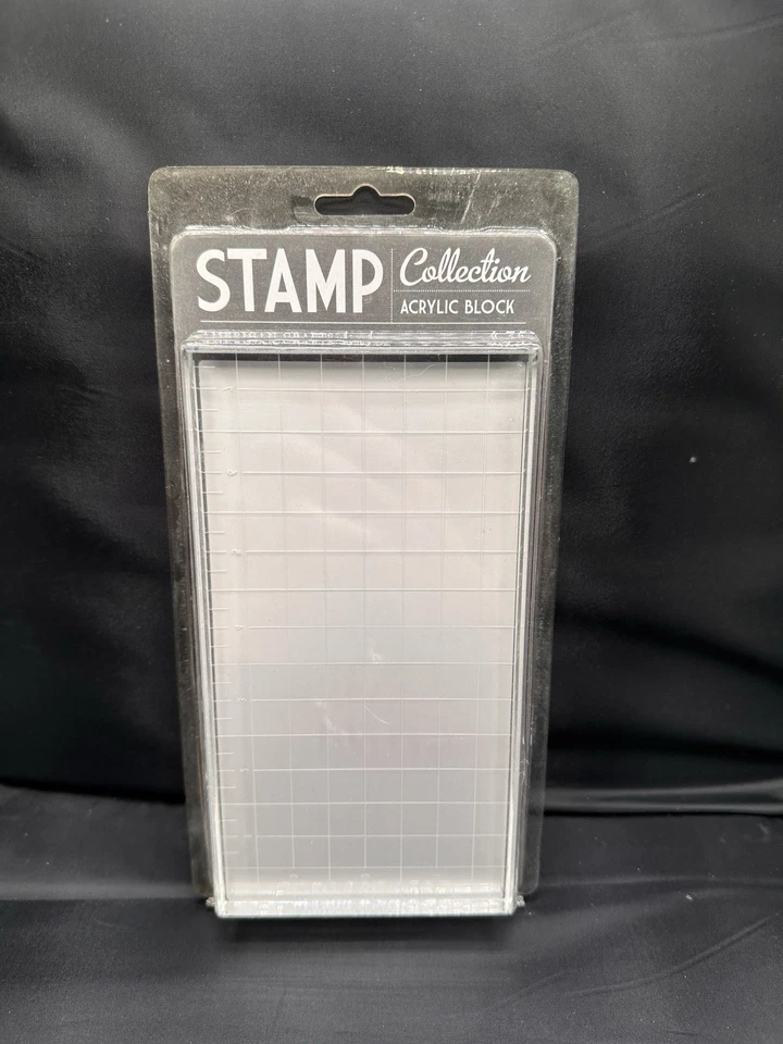 Bloque de acrílico transparente American Crafts 4”x7,5” para estampillas proyectos artesanales NUEVO Foto 2 de 4