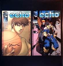 Echo #0 ,main cover & variant 2pack Image 2000 SIGNED 3x Charles Park Saka MANGA