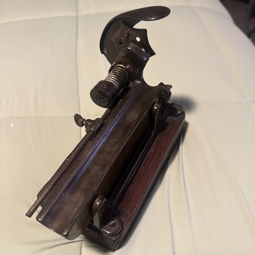 Antique cast iron Cigar slicer cutter in working condition Iron See Desc Tobacco