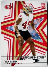 2025 Panini Rookies & Stars NICK MARTIN #164 San Francisco 49ers