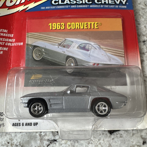 Chevy clásico 1963 gris 1 Corvette 1:64 01922 DMT6-Johnny Lightning - Imagen 3 de 4