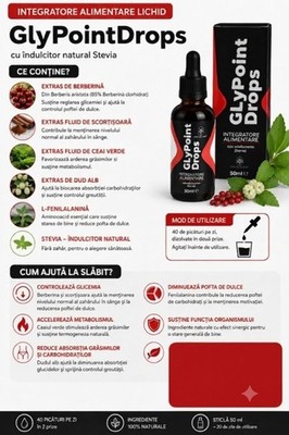GlyPoint Tropfen 50ml 1Appetitkontrolle & Glukose unterstützende Formel 