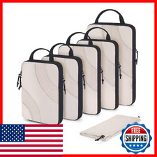 Bagsmart Compression Packing Cubes For Travel 6 Set Travel Packing Cubes For