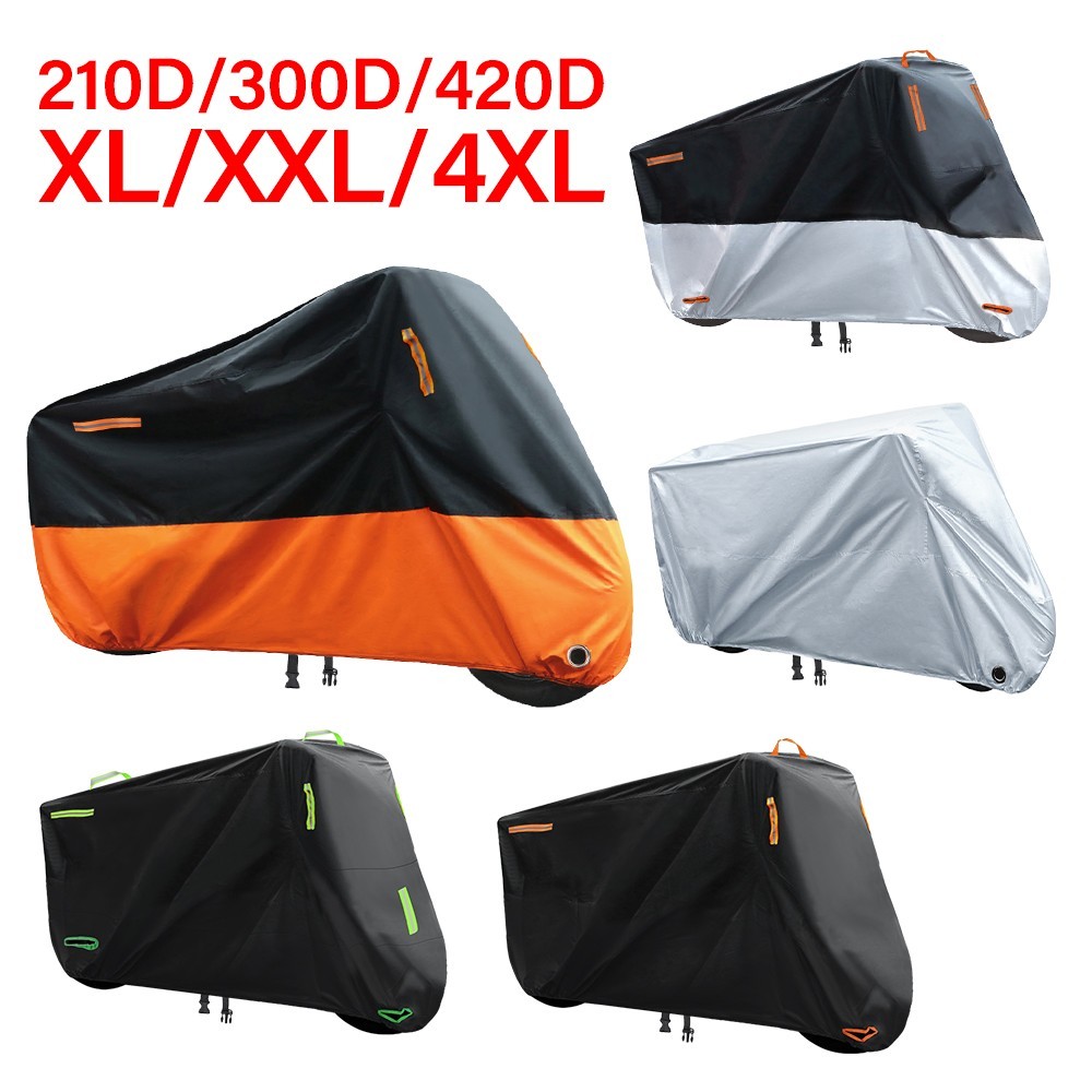 4XL Motorcycle Cover Waterproof Heavy Duty Bike Covers Snow Rain Sun Protector