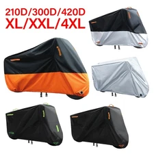 4XL Motorcycle Cover Waterproof Heavy Duty Bike Covers Snow Rain Sun Protector