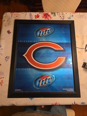 Miller Lite Chicago Bears Beer  Frame