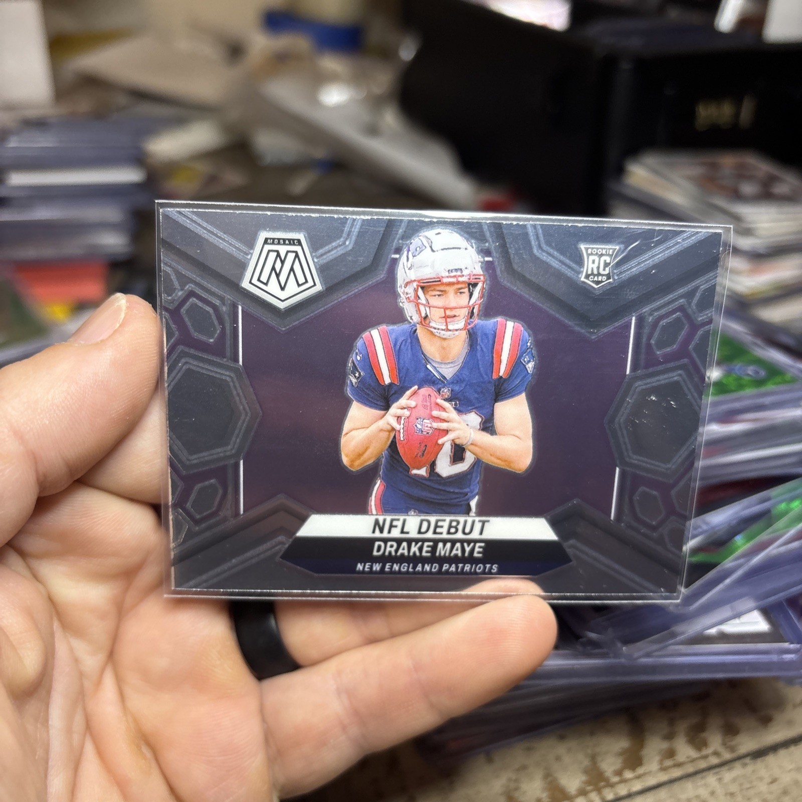 2024 Panini Mosaic - NFL Debut Drake Maye #273 Silver Prizm (RC)