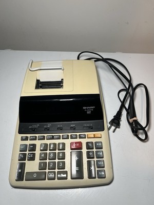 Sharp EL-2630P III Printing Calculator 12 Digit Adding/Tax Machine. CLEAN