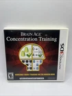Brain Age: Concentration Training (Nintendo 3DS) CIB Tested 3DS 2013