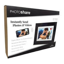 Simply Smart Home PhotoShare 8.0" WIFI Digital Picture Frame FSM08BL - Black