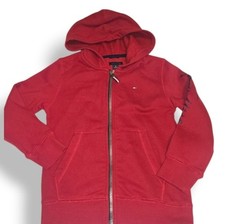 Boys Tommy Hilfiger Full Zip Hoodie Size 6 Red