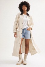 Free People Maxi Duster Jacket S NWT Cream