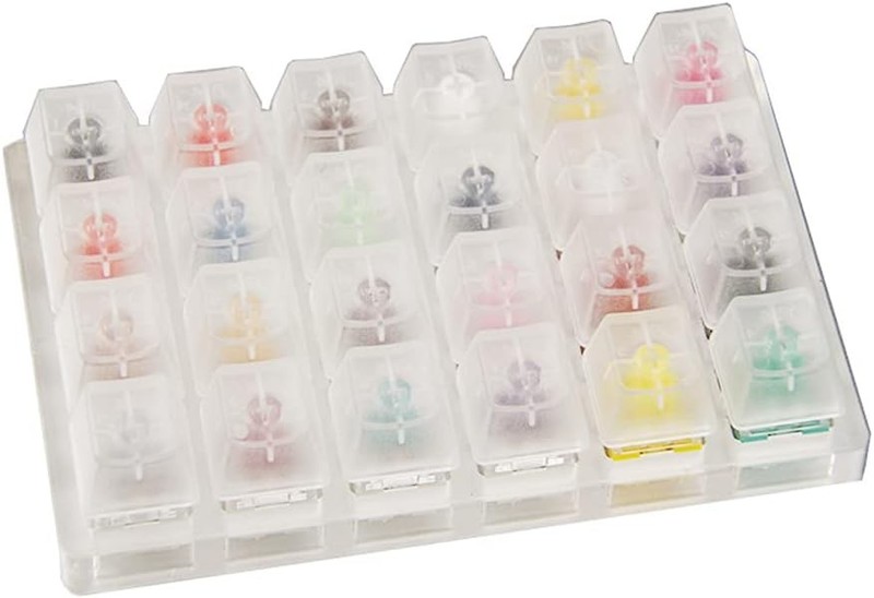 Cherry MX Switch Tester Switch Sampler Mechanical Keyboards Kailh Box 24-Key Sw