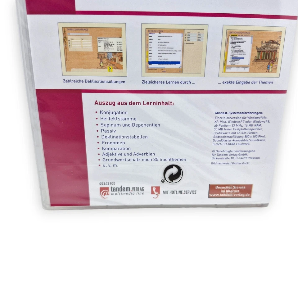 Schülerhilfe Latein 1 bis 4 Jahr interaktive Lernsoftware CD ROM PC Windows 8 - Bild 3 von 4