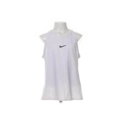 Nike, Tanktop, Größe: 146/156, Weiß, Elasthan/Polyester, Print, Mesh #tnL