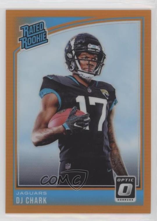 2018 Donruss Optic Rated Rookie Orange Prizm /199 DJ Chark Jr #165 Rookie RC