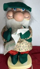 Vintage Santa's Best Animated Santakins Gnome or Elf 19”Works -652