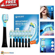 Individually Sealed Replacement Toothbrush Heads for Philips Sonicare - 8-Pack