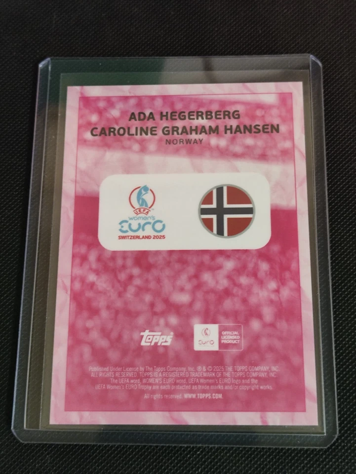2025 topps merlin ada hegerberg caroline graham hansen 49/75 norway - Image 2 of 2