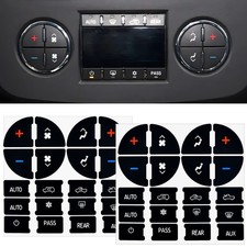 2pcs Ac Dash Button Repair Decal 07-14 Chevy Gm