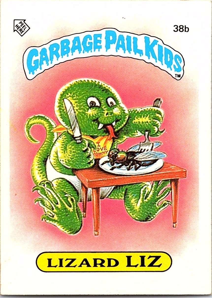 1985 Topps Garbage Pail Kids Series 1 (UK) #38b Lizard Liz