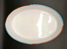 Dansk Mesa Oval Baker White Sand 15x10" Dish Portugal Casserole Serving Baking