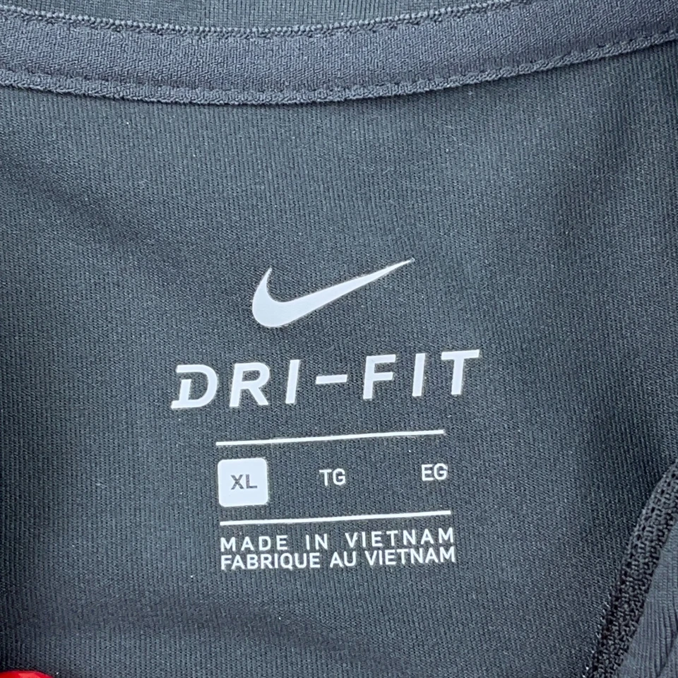 Virginia Cavaliers Sweater Men XL Gray Nike Dri Fit Pullover 1/4 Zip UVA Thin - Image 3 of 4