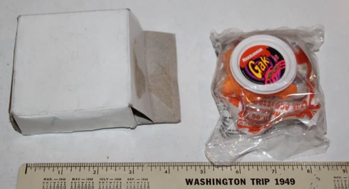 SEALED VTG 1992 Nickelodeon Gak Splat Slime Neon Orange DRIED Mailaway 1990s NOS