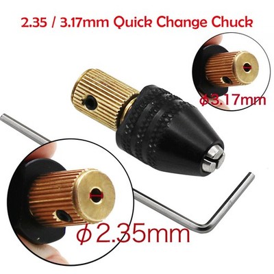 Schnellspann Bohrfutter 0.5-3.2mm Sechskantschaft shank Drill Bit chuck Adapter