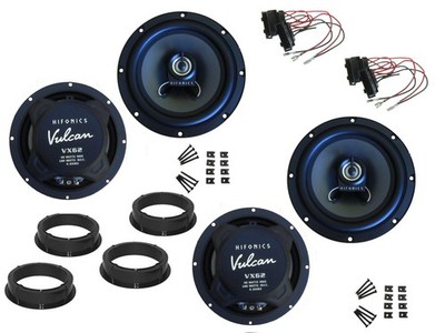 Hifonics Lautsprecher Set für VW Polo V 6r Bj 09-17 Tür Vorne hinten 360 Watt