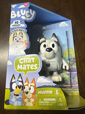Moose Bluey Chat Mates Muffin Talking Action Figure, 10 Phrases, Ages 3 