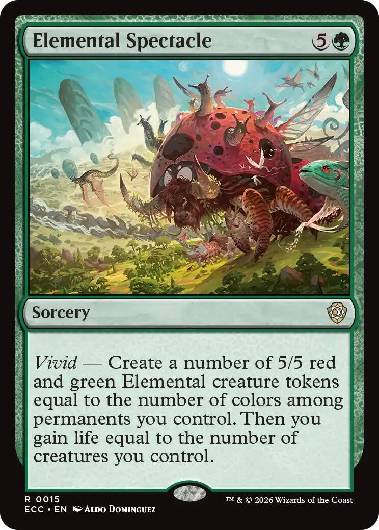 NM - Elemental Spectacle [ECC - 15] Commander: Lorwyn Eclipsed