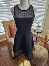 Express Mesh Sleeveless Swing Dress Women’s Size 4 NWT Punk Goth Floral Emo