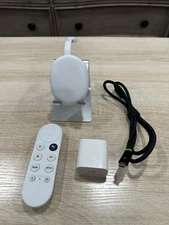Google Chromecast 4k model GZRNL Original Remote And Cables