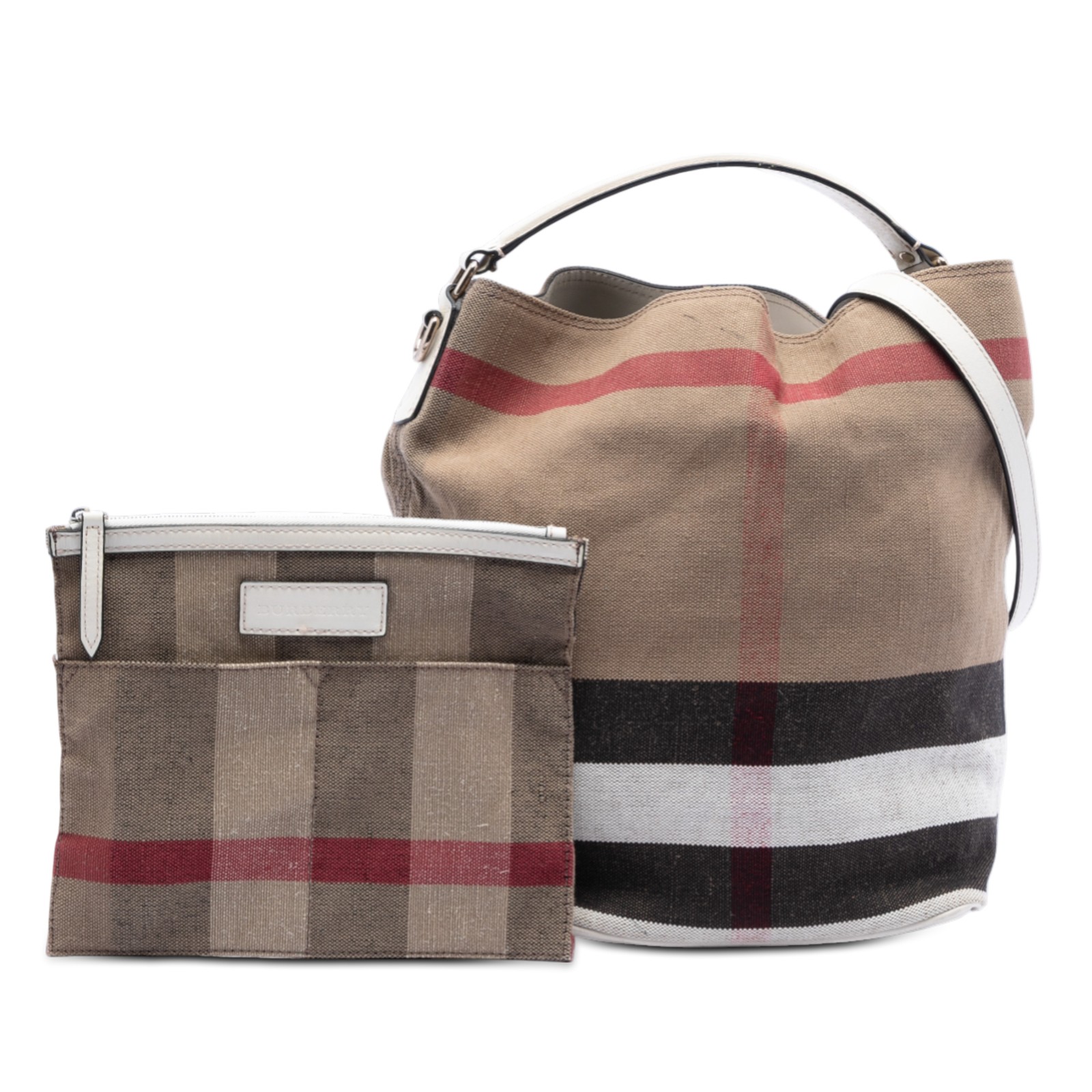 Authenticated Burberry Medium Mega Check Canvas A… - image 8