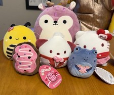 NWT Lot of 6 Various Size Squishmallows, 5 Valentine s Day 2026, See Description