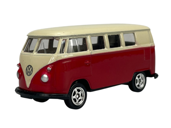 Welly 1963 Volkswagen T1 BUS WHITE-RED 1:60 52221 NEW Diecast Metal Model-image