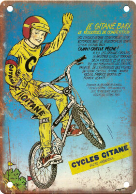 Cycles Gitane Vintage BMX Magazine Ad 12'' x 9'' Reproduction Metal Sign B530