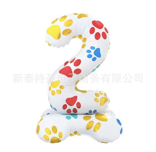 Paw 16'' Age Number Kids Cartoon Air Balloon Foil Paw Patrol Party Decoration UK - Picture 4 of 16