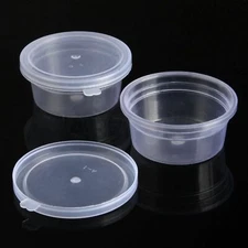 Durable Round Clear Plastic Boxes Case for Screw Jewelry Coins Packaging Storage