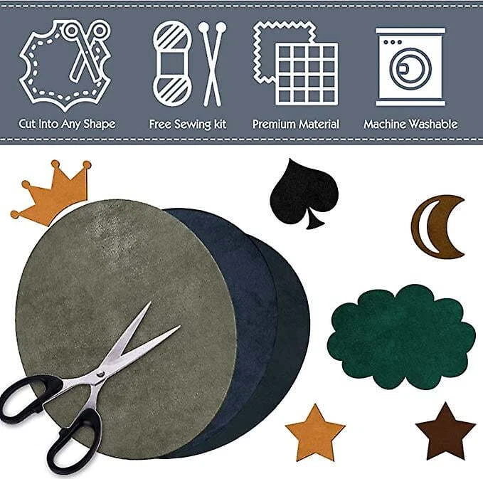 24 Stück Ellenbogen Patches 12 Farben Oval Wildleder Ellenbogen Patches für Pull - Bild 4 von 4