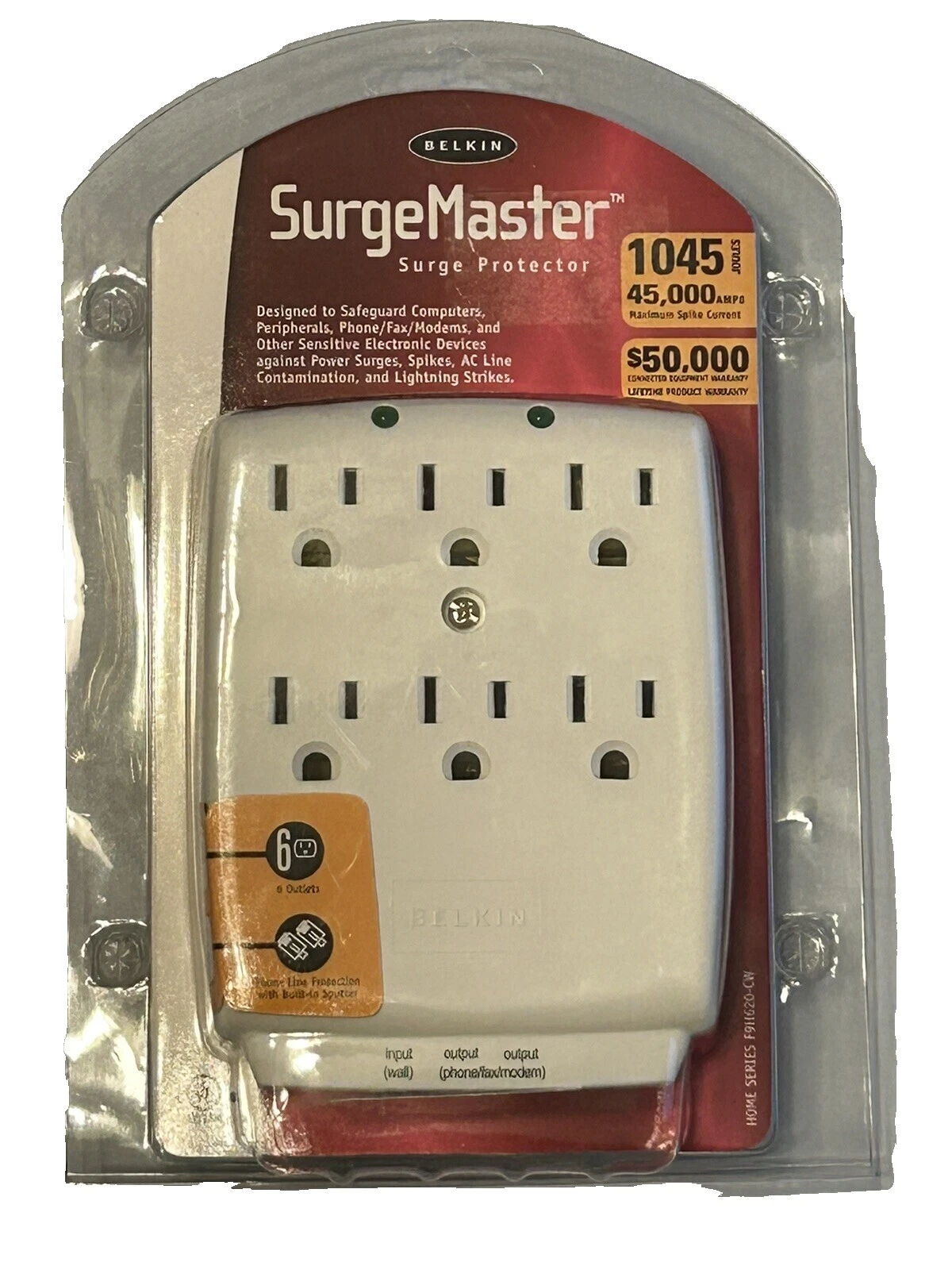 Belkin 6 Outlets Surge Protectors and Power Strips
