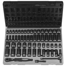 Grey Pneumatic 81659CRD 3/8" Dr. 59pc Fract. & Metric Duo-Socket Set - 6 Pt.