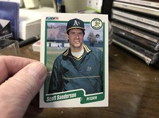 Scott Sanderson 1990 Fleer Update #U-118 Athletics