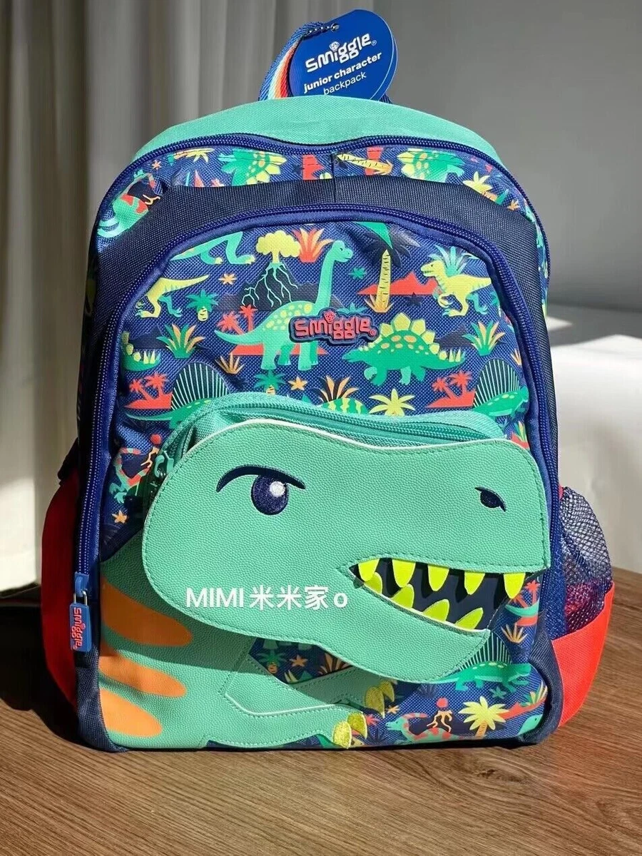 New Smiggle dinosaur children Schoolbag Movn' Junior Character Backpack Boy  bag