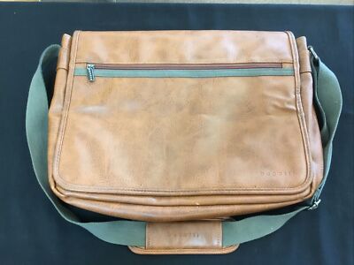 Bugatti Laptop/Hand Bag (Brown Leather) FREE SHIPPING